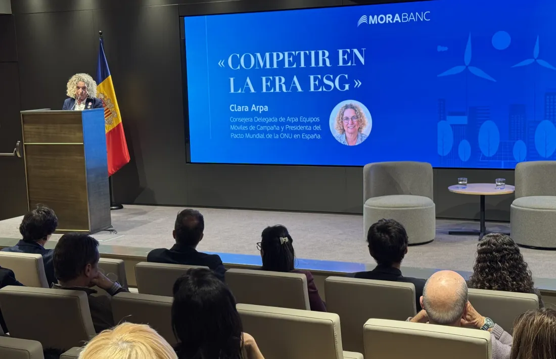 La presidenta del Pacte Mundial de l’ONU a Espanya, Clara Arpa, ha fet la ponència inaugural.