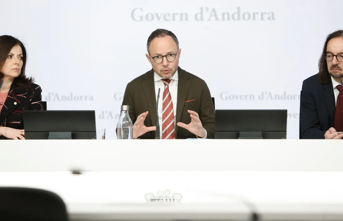 Imma Tor, Xavier Espot i Landry Riba han presentat l'acord per la gestió de les fronteres amb la UE.