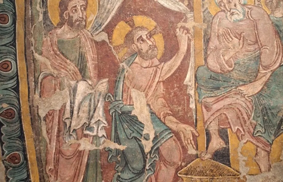 El Lavatori era un dels quatre plafons del cicle de 'La Passió de Sant Esteve'.