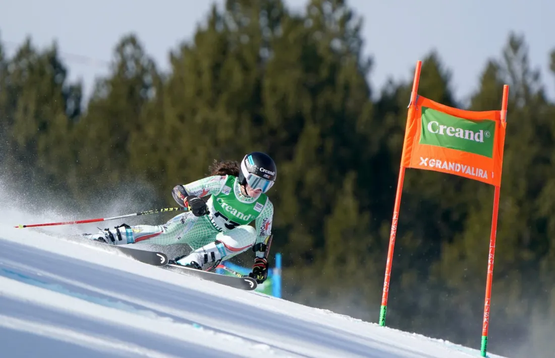 Íria Medina, en una imatge d'arxiu, va destacar en el gegant FIS de la pista de l'Esparver.