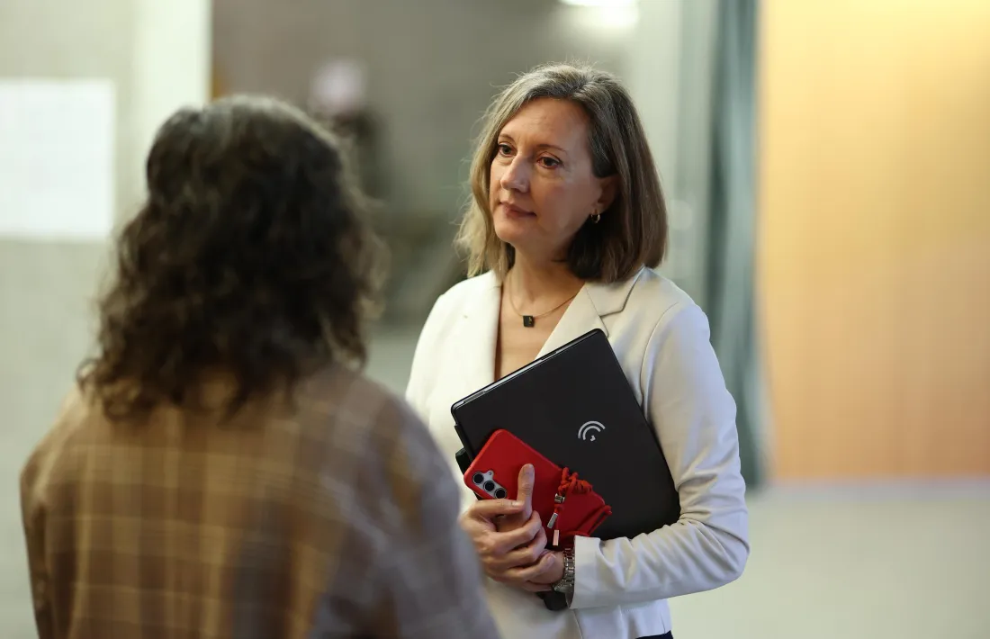 La consellera general del grup parlamentari de Concòrdia Maria Àngels Aché, al Consell General.