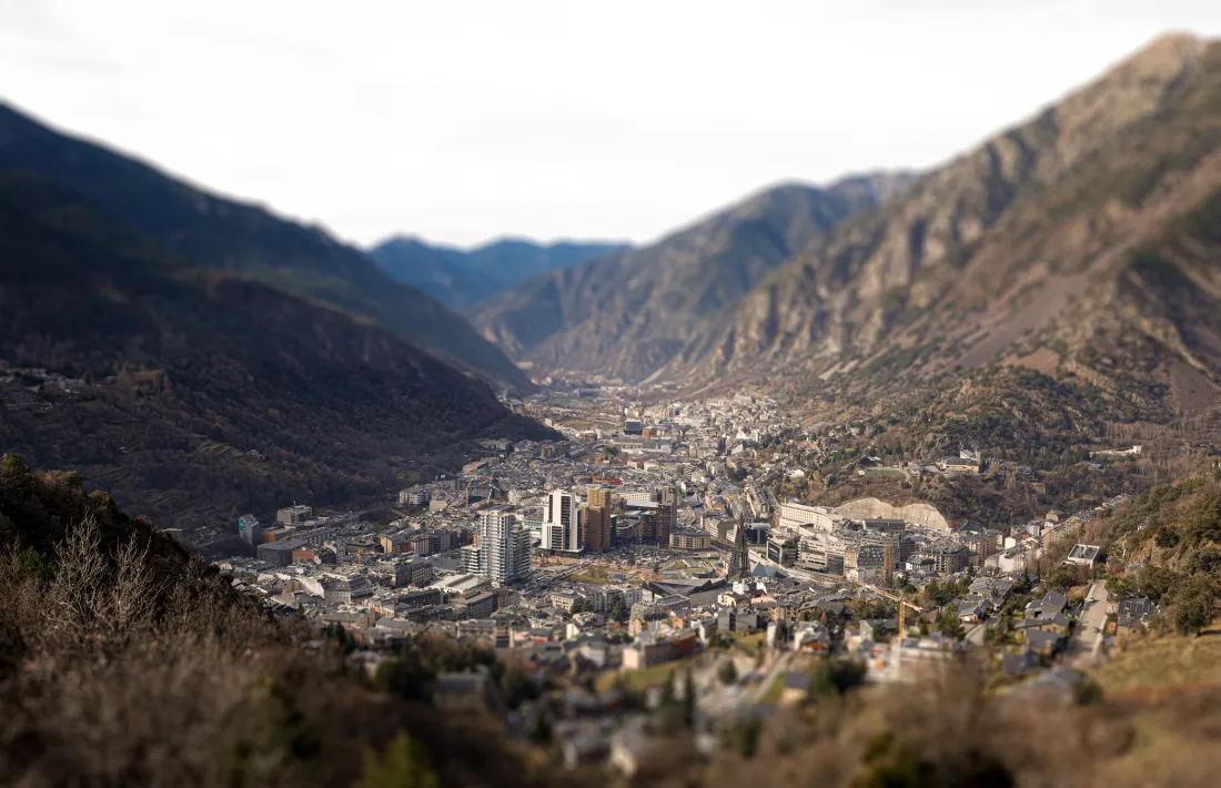 Vista de la vall central
