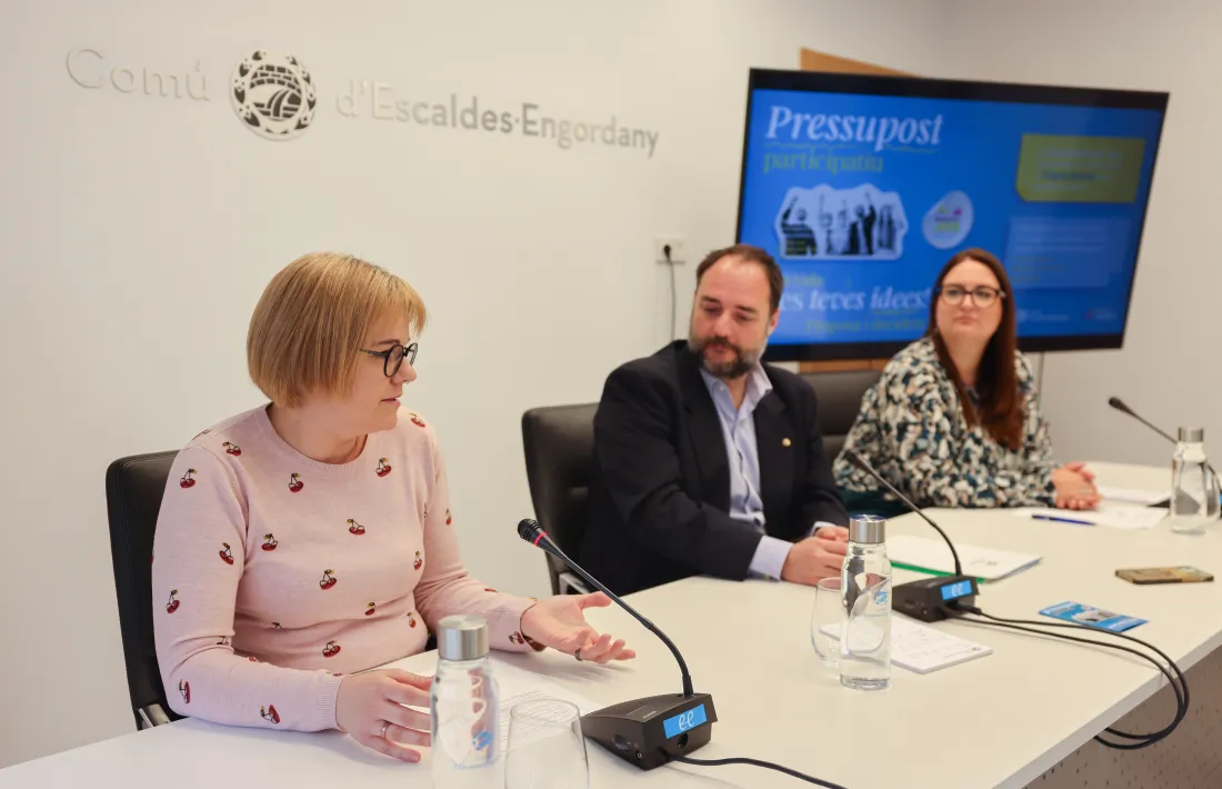 Ibáñez, Tena i Torralba han presentat els pressupostos participatius.