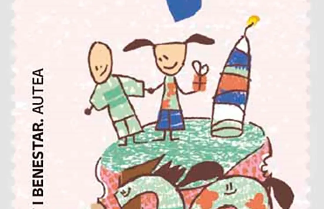 El segell que Correus ha dedicat a Autea.