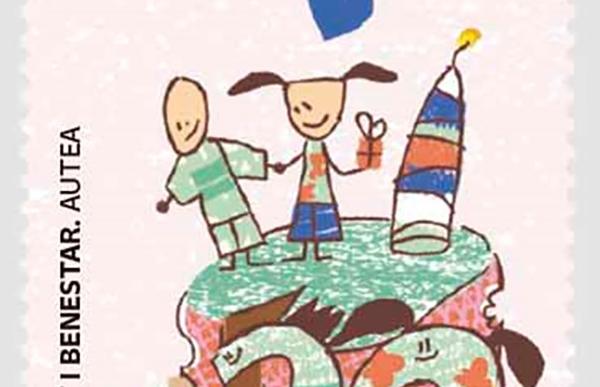 Correus emet un segell dedicat a Autea per la seva tasca en l’àmbit de l’autisme