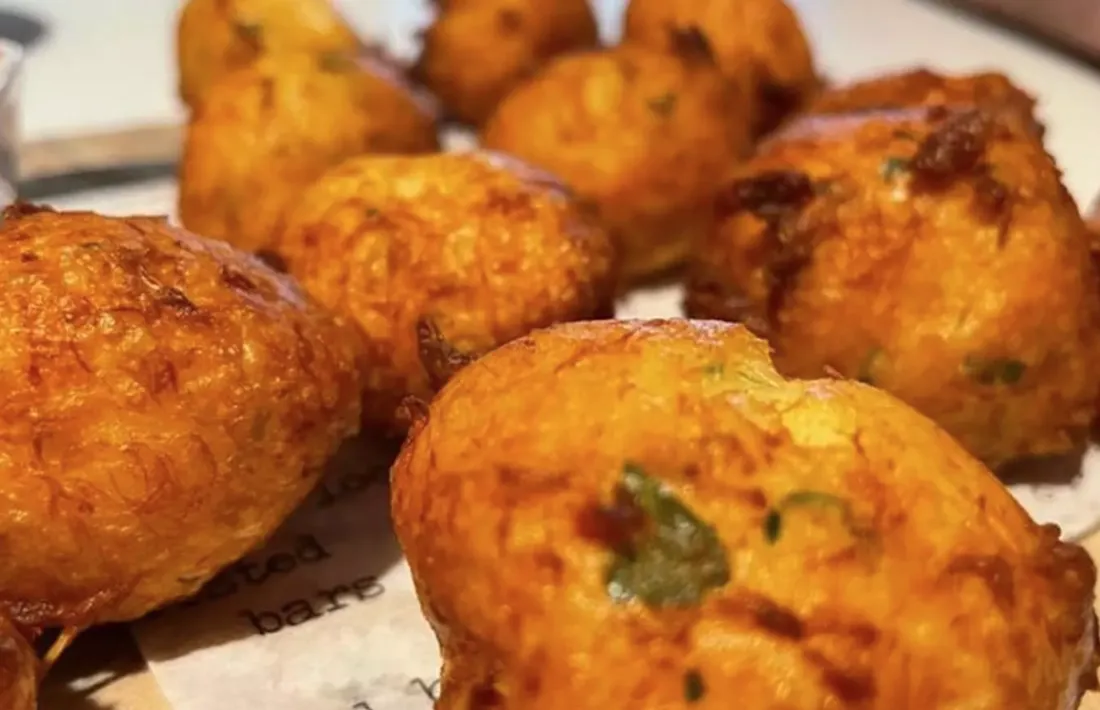 Bunyols de bacallà.