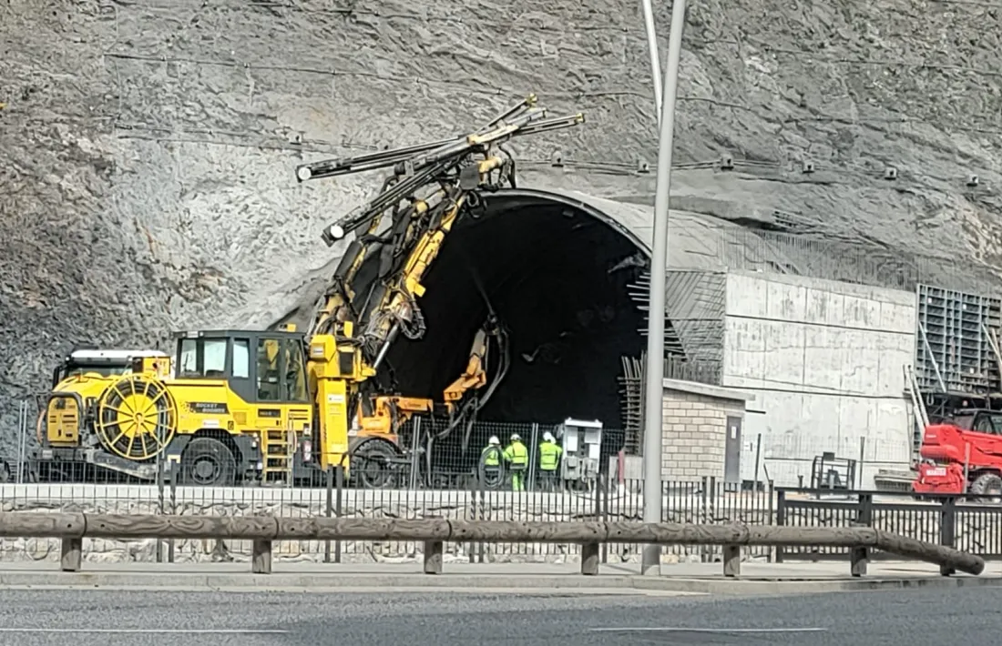 La boca sud del túnel de Rocafort en una imatge de la setmana passada.