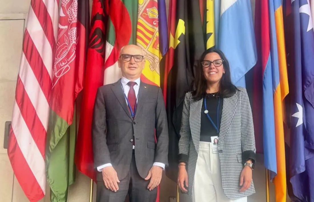 Lladós i Jordana a la seu de l'FMI.