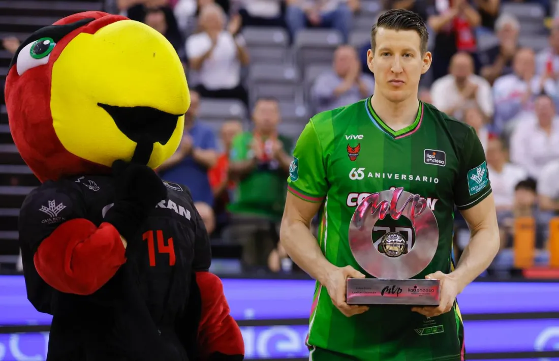 Luka Božić, el millor jugador ara per ara de l'ACB, amb l'MVP del mes de març.