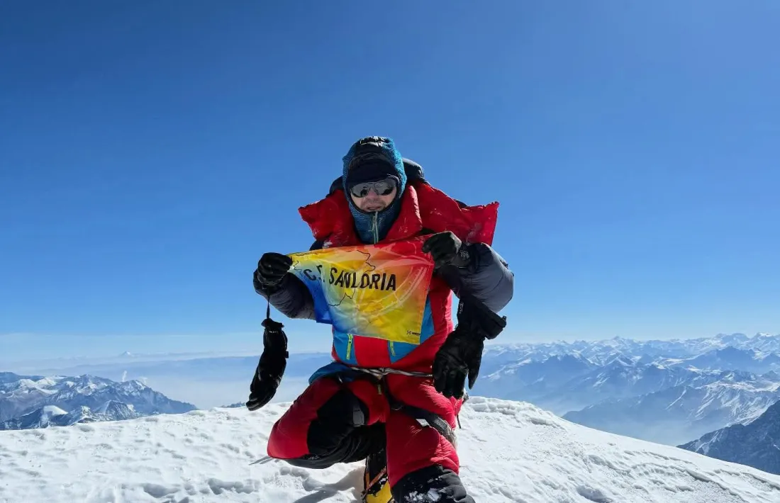 Domi Trastoy, a dalt del Dhaulagiri, és a dir, a 8.167 metres.