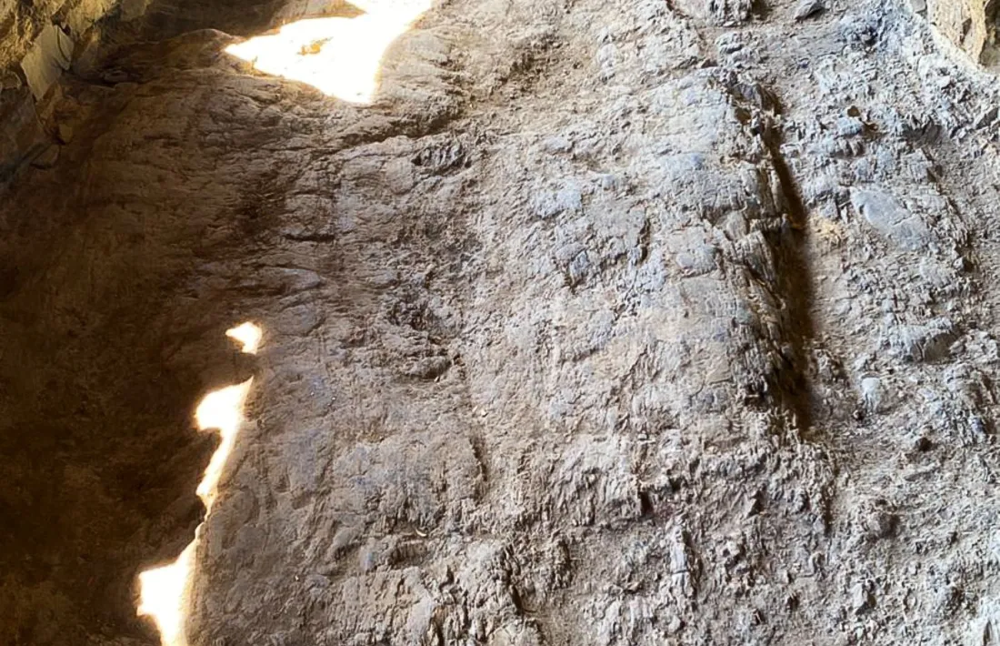 El porxo de Sant Serni també ha recuperat el paviment original amb la penya vista.