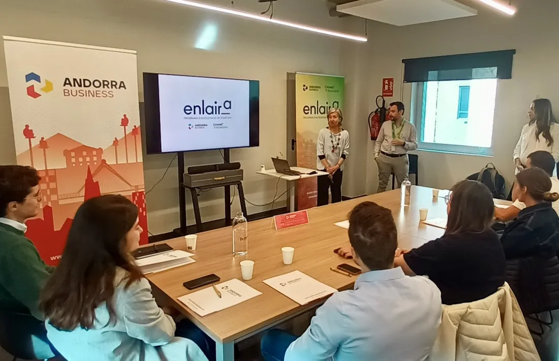 La primera sessió de la segona edició del programa Enlaira d'Andorra Business i Creand.