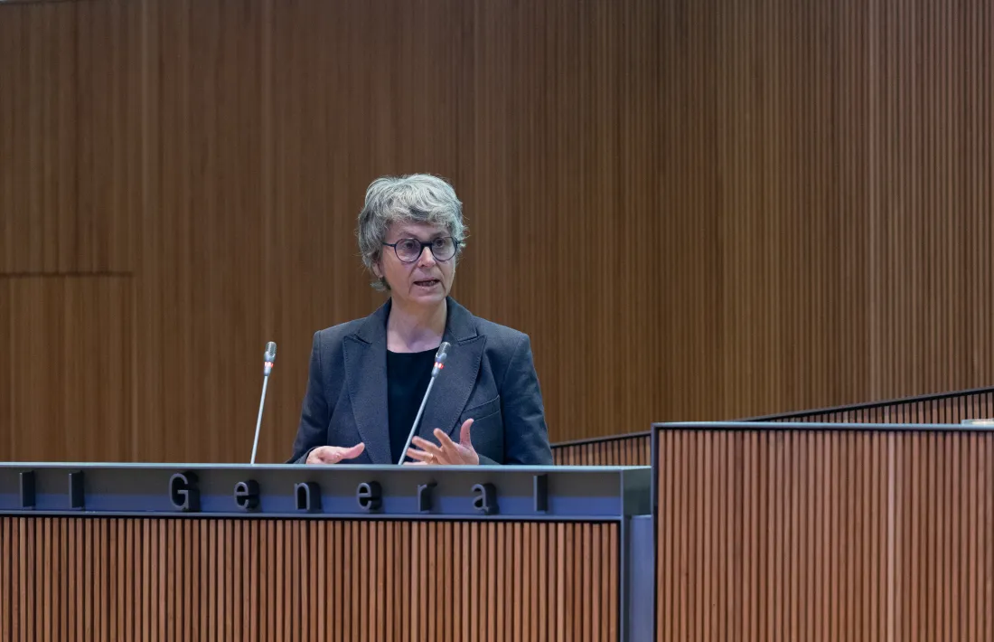 La presidenta del grup socialdemòcrata, Susanna Vela, ha defensat la proposta d'acord. per estudiar l'impacte de l'indexació dels salaris a l'IPC.