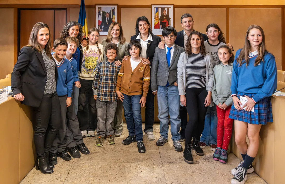 Els participants en el Consell dels Infants de la Massana.