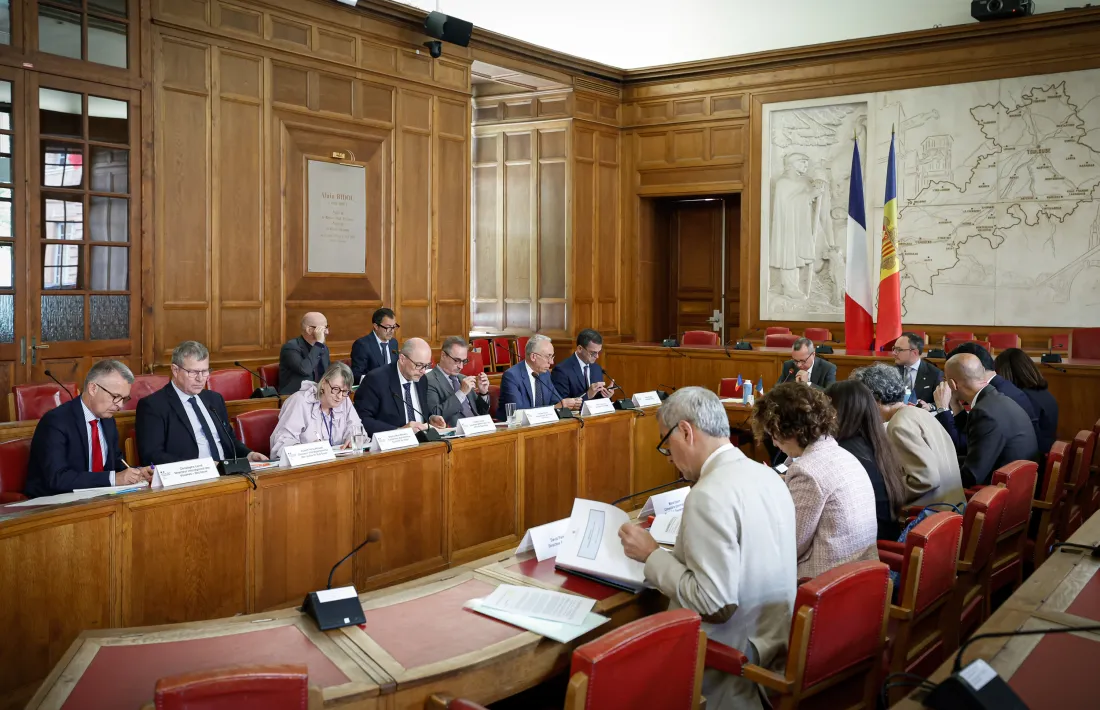 La reunió preparatòria del desè Diàleg transfronterer celebrada a Tolosa.