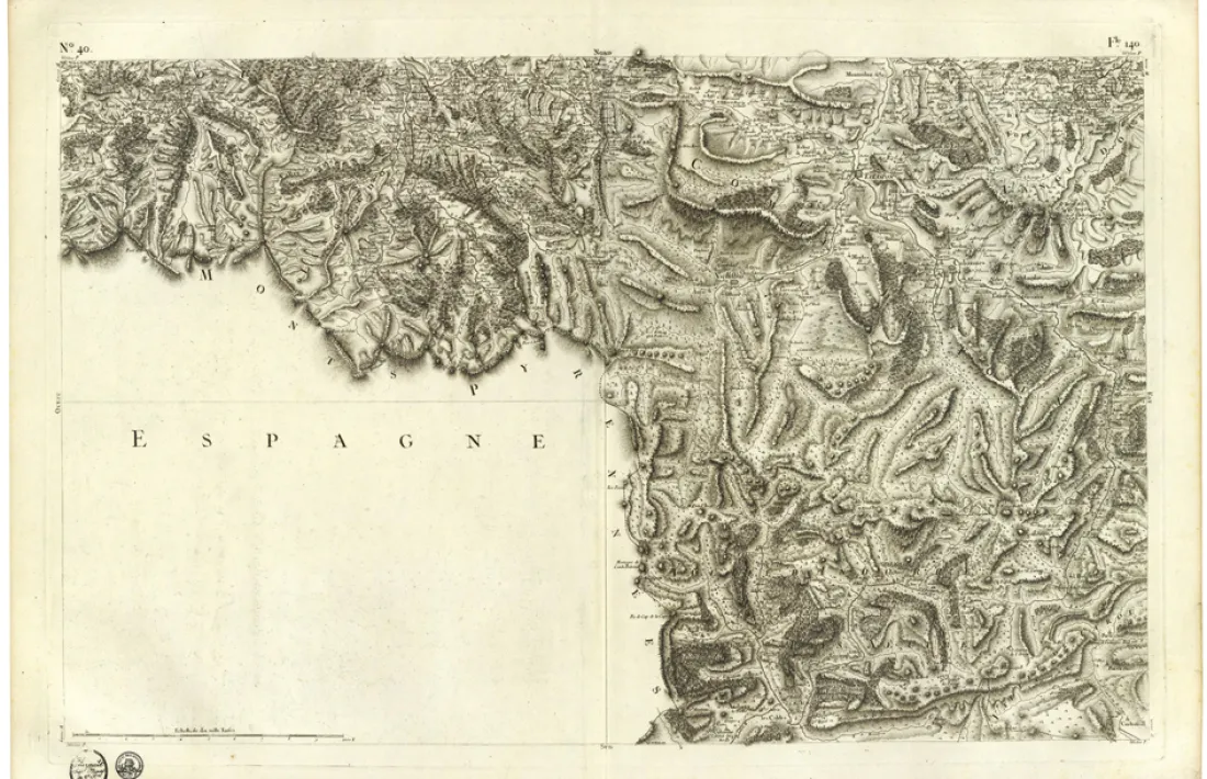 Andorra, mapa, carte de france, Cassini, Lengelée, David Rumsey Map Collection