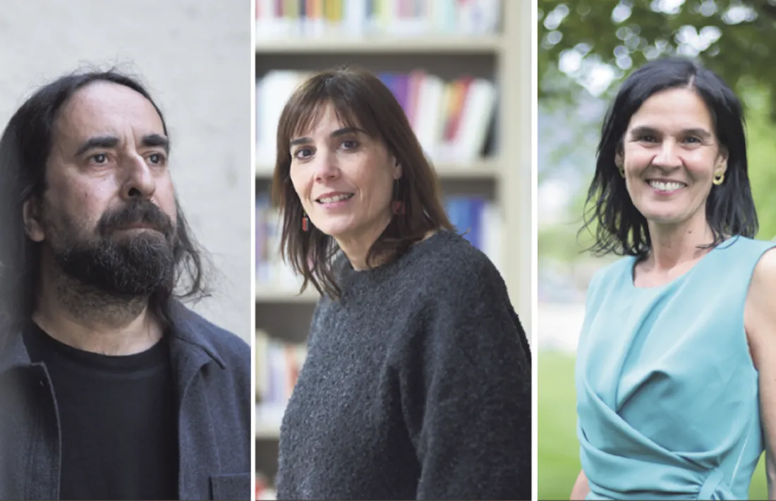 Txema Díaz-Torrent, Eva Arasa i Laura Casanovas, tres dels tretze autors antologats a 'Vampirs'.