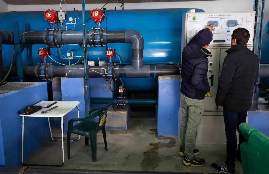 L’estació de tractament i filtració d’aigua potable (ETAP) de la Comella.