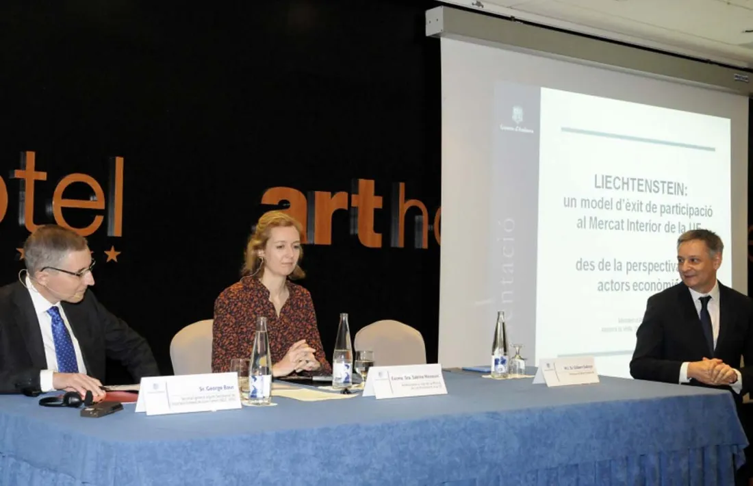 Saboya exposa en un seminari divulgatiu el balanç dels 20 anys de Liechtenstein a l'Espai Econòmic Europeu