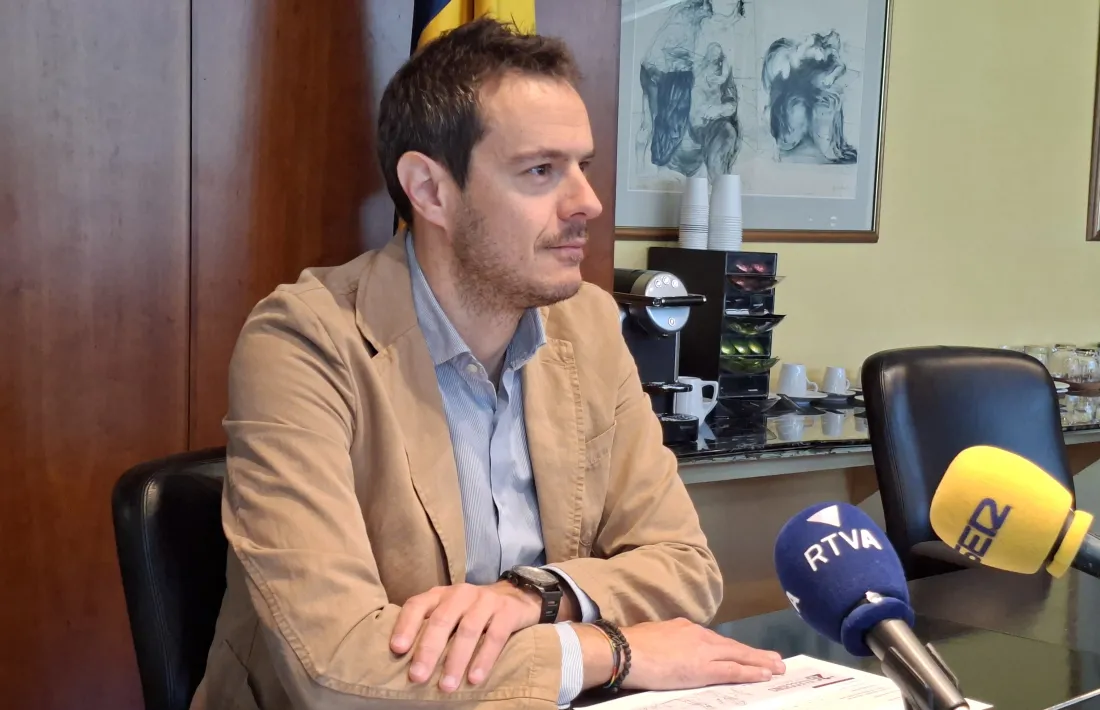 El president del consell d'administració de la CASS, Marc Galabert, en la compareixença on ha explicat les candidatures validades.