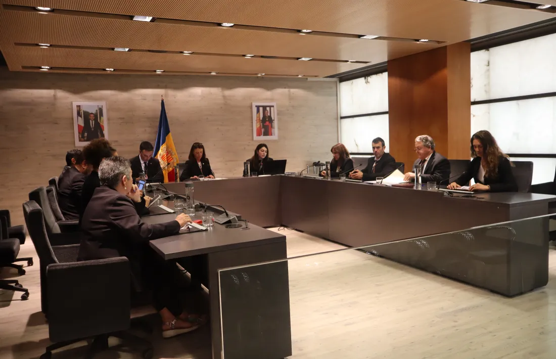 La sessió de consell de comú d'Ordino d'aquesta tarda.