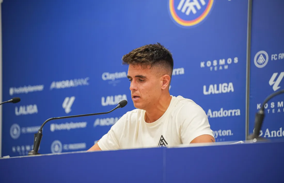 El tècnic de l'FC Andorra, Carles Manso.