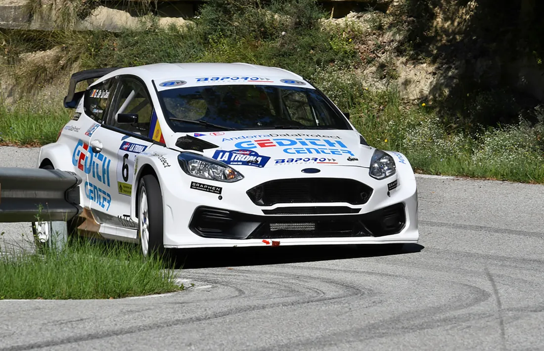 Gerard de la Casa amb el Ford Fiesta a la Pujada a la Trona.
